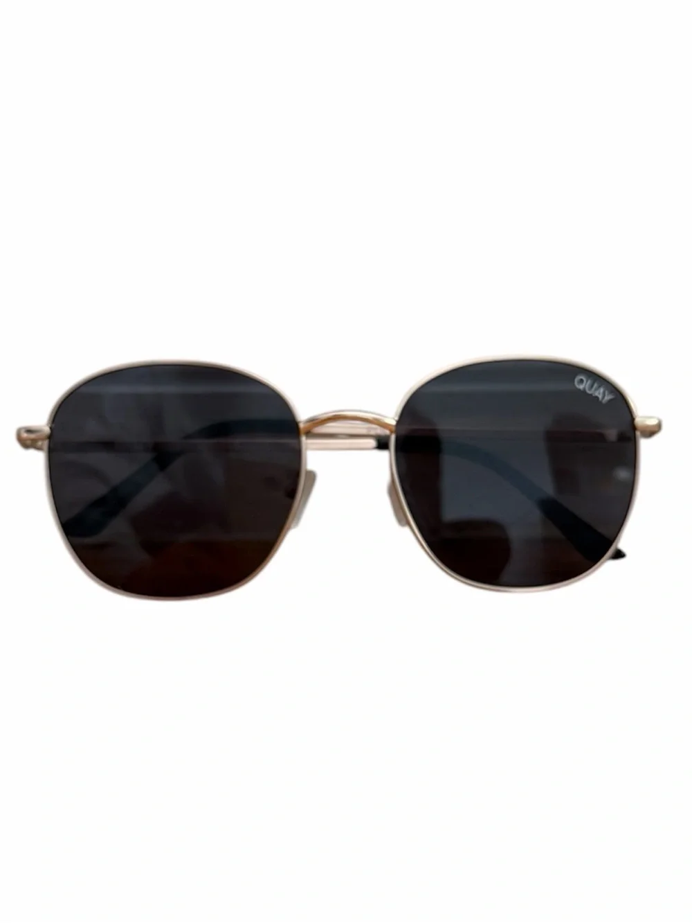 QUAY JEZABELL Polarized Sunglasses Gold Smoke